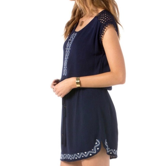 Miss Me Eyelet Embroidered Dress - Picture 3 of 5